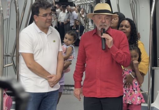 Esse é um exemplo para o Brasil inteiro”, diz Lula ao visitar metrô  de Teresina com tarifa zero