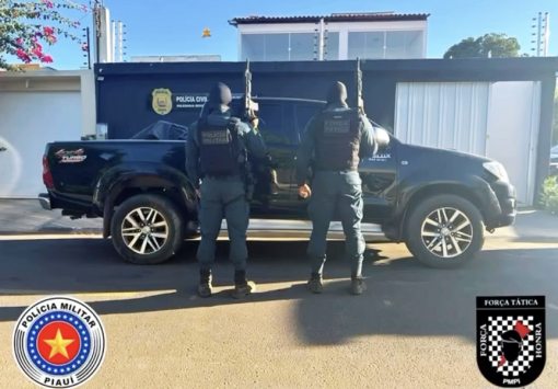 Polícia Militar identifica Hilux com restrição judicial e mandado de prisão em São Raimundo Nonato